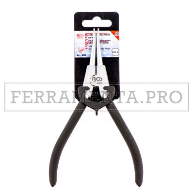 PINZA DRITTA PER RIMOZIONE ANELLI ELASTICI SEEGER ESTERNI 19/60mm